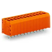 PCB terminal block; 1.5 mm²; Pin spacing 3.81 mm; 2-pole; CAGE CLAMP®; 1,50 mm²; orange