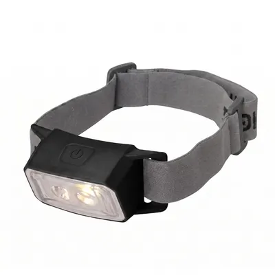 Lanternă de cap reîncărcabilă, cu led, 3 funcții, culoare negru