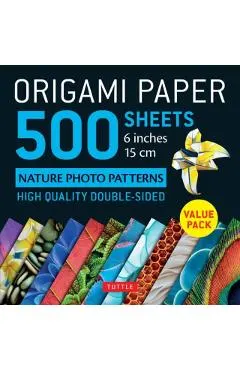 Origami Paper 500 Sheets Nature Photo Patterns 6 (15 CM): Tuttle Origami Paper: High-Quality Double-Sided Origami Sheets Printed with 12 Different Des