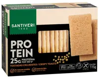 Proteine crisp toast, din linte și mazăre, 115 g, Santiveri