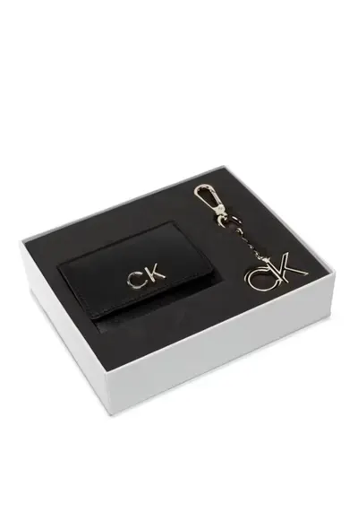 Set portofel si breloc - Trifold Xxs + Keyfob K60K608906 - 9.5 x 7.5 x 2 / 4.5 x 12 cm