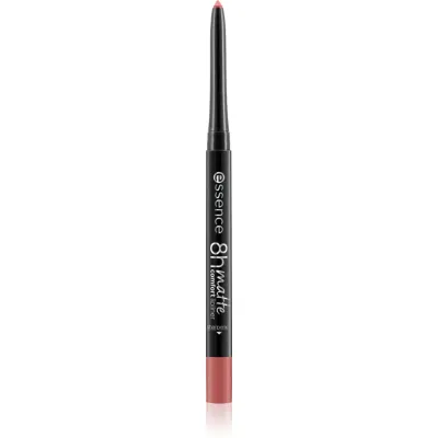 essence 8h Matte Comfort dermatograf mat de buze cu ascutitoare culoare 20 Mauve Mirage 0.3 g
