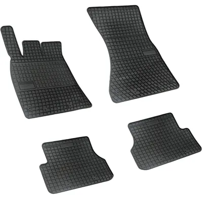 Set covorase auto din cauciuc Audi A6 C7 2011-2018 A7 Sportback 2010-2017, presuri FROGUM, negre, 4 buc.
