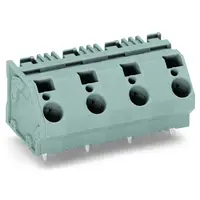 PCB terminal block; 6 mm²; Pin spacing 15 mm; 9-pole; CAGE CLAMP®; commoning option; 6,00 mm²; gray