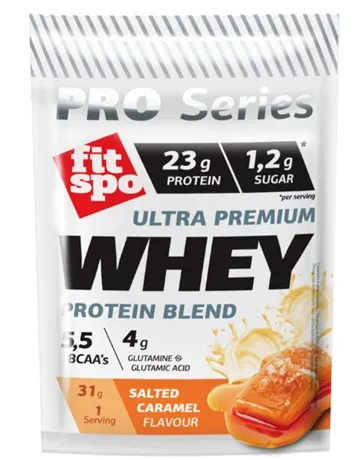Pro Series Protein din zer, caramel sărat, 31 g, FitSpo