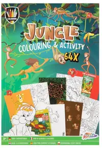 Carte de colorat Grafix - Jungla, A4, 64 de pagini