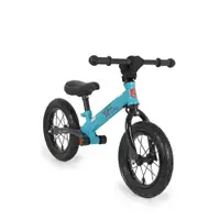 Bicicleta copii fara pedale Byox Toto Blue 12 inch, greutate maxima de 25 kg, anvelope gonflabile, husa decorativa pentru ghidon, suport picioare pe ambele parti ale cadrului, scaun reglabil 34-43 cm
