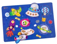 Puzzle din lemn cu manere Classic World - Cosmos