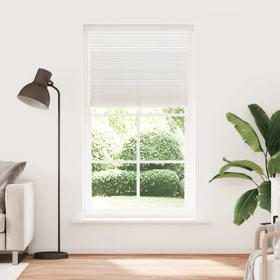 Jaluzea plisse, alb, 100x200 cm, pliuri
