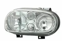 Far dreapta (H1 H7, reglaj electric, cu motoras, fundal cromat) VW GOLF IV