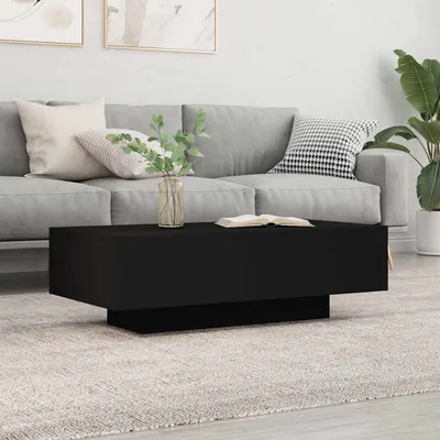 vidaXL Măsuță de cafea, negru, 100x49,5x31 cm, lemn prelucrat