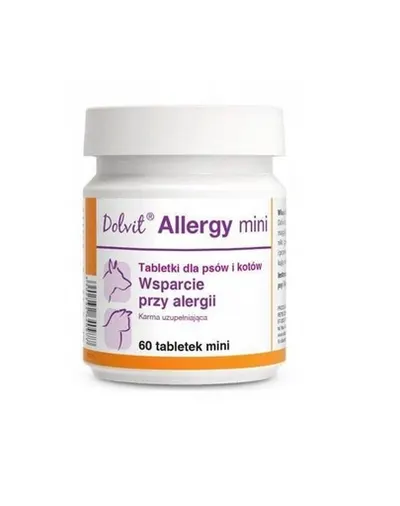 DOLFOS Dolvit Allergy mini tablete caini si pisici cu alergii 60 tab