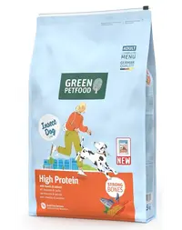 GREEN PETFOOD InsectDog with Salmon High Protein 7,5kg insecte și somon pentru câini activi