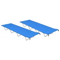 Gossi paturi camping 2 buc. albastru 180x60x19cm tesatura oxford&otel