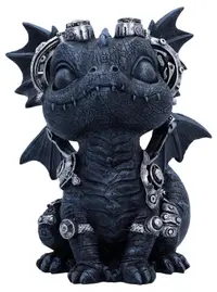 Figurină Nemesis Now Fantasy: Dragons - Coglet (Negru), 17.7 cm