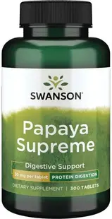 Papaya Supreme, 50 mg, 300 tablete, Swanson