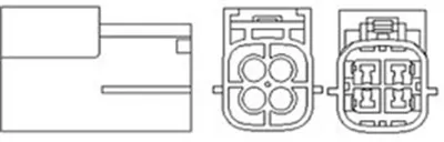 Sonda lambda (numar de fire 4, 445mm) NISSAN ALMERA II, PRIMERA 1.5-2.0 intre 1996-2006