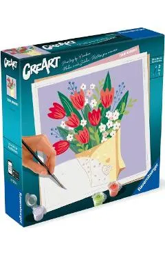 Pictura pe numere. Buchet de lalele