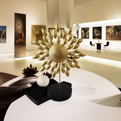 Figurină decorativă Morello – Gold Sun, aurie, 24 cm