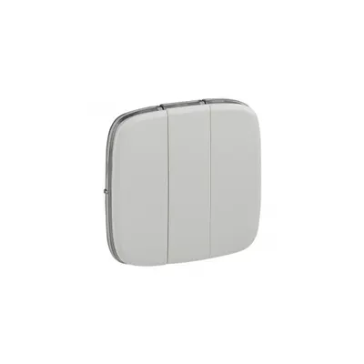 Capac Valena Allure - 3 module switch/push-button - alb
