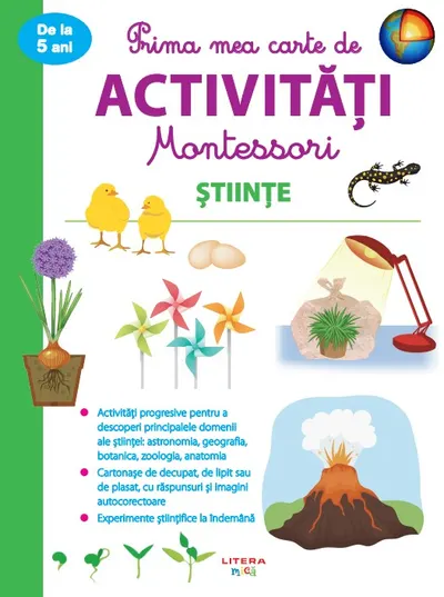Prima mea carte de activitati Montessori. Stiinte