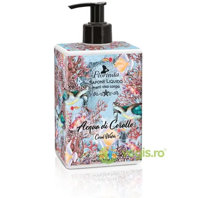 Sapun Lichid pentru Maini, Fata si Corp Coral Water Profumi di Mare Florinda 500ml