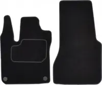 Covorase auto (fata, velur, 2 bucati, culoare negru) SMART FORTWO dupa 2014