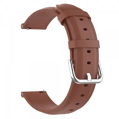 Curea Techsuit W007PU pentru Samsung Galaxy Watch / Huawei Watch Series, Maro