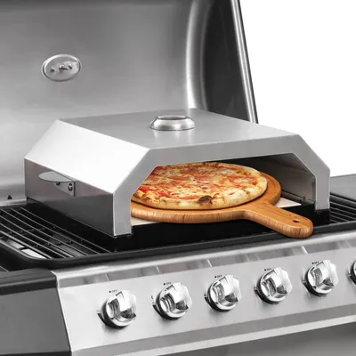 vidaXL Cuptor de pizza cu piatră ceramică pentru grătar gaz, cărbuni