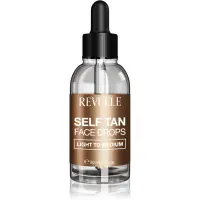 Revuele Paradise Bronze Self Tan Face Drops picaturi pentru bronzare faciale culoare Light To Medium 30 ml