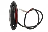 Lumina delimitare stanga dreapta, rosu alb, LED, inaltime 125mm; latime 39mm; adancime 32mm lungime cablu 500mm, fara prindere, 24V