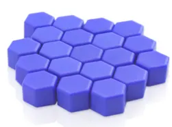 Set 20 capace prezoane 17" MOV INCHIS din Silicon pentru jante