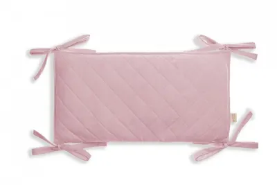 Protectie laterala pentru patut pachet 3x60 cm catifea Rose