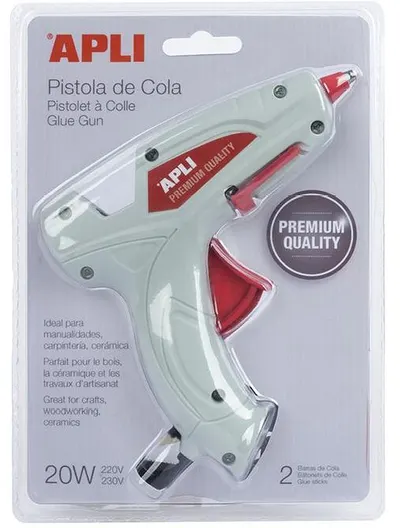 Pistol de lipit cu silicon cald APLI - Premium, 20 W