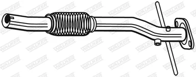 Racord evacuare Fata (lungime:660mm) potrivit SUZUKI SPLASH, SWIFT III 1.3D 08.05