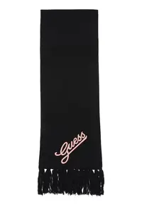 Fular cu logo brodat - Negru/Roz