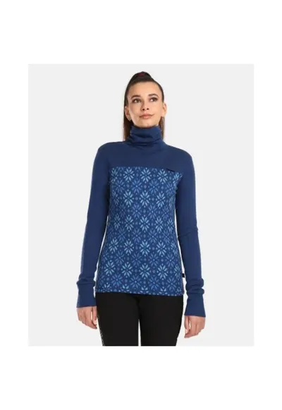 Bluza de corp din lana merino - Jannu - Albastru
