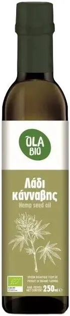 Ulei bio de cânepă, presat la rece, 250 ml, Ola Bio