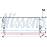Radiator, racire motor NISSENS 61881