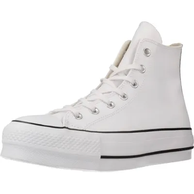 Tenisi femei Converse Chuck Taylor All Star Lift Leather, Alb