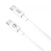 Cablu Date si Incarcare USB-C - USB-C XO Design NB-Q190B, 60W, 2m, Alb