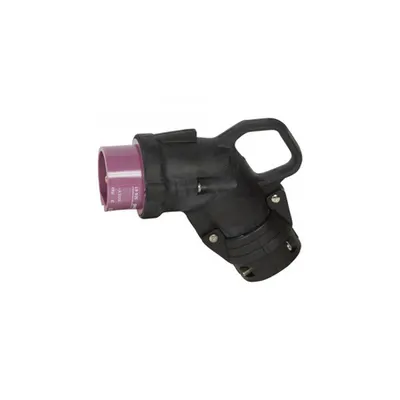Stecher inclinat Hypra - IP44 - 20/25 V~ - 16 A - 2P - cauciuc