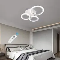 Lustra Led Cercuri 40w cu 3 Brate 3 Culori+ir 440mm X 150mm