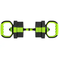 SPORTNOW Set Greutăți Sală 6-în-1, Multifuncțional, 20 kg, Plastic și Nisip, 125x18x18 cm, Verde | Aosom Romania