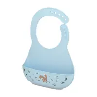 Bavetă albastru-deschis din silicon Forest Friends by Little Dutch – Mepal
