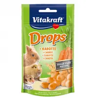 Recompense pentru rozatoare cu morcovi Vitakraft Drops 75 g