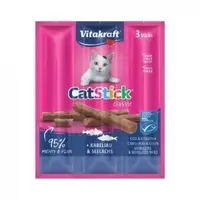 Recompense Pisici Vitakraft CatStick Cod si Merluciu, 3 x 18 g