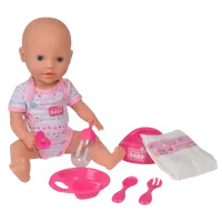 Papusa Simba New Born Baby 38 cm Bebe cu olita si accesorii