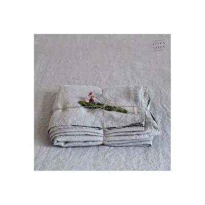 Cearceaf gri deschis din in 180x260 cm Light Grey – Linen Tales