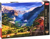 Puzzle Trefl din 1000 de piese - Valea Lauterbrunnen, Elveția